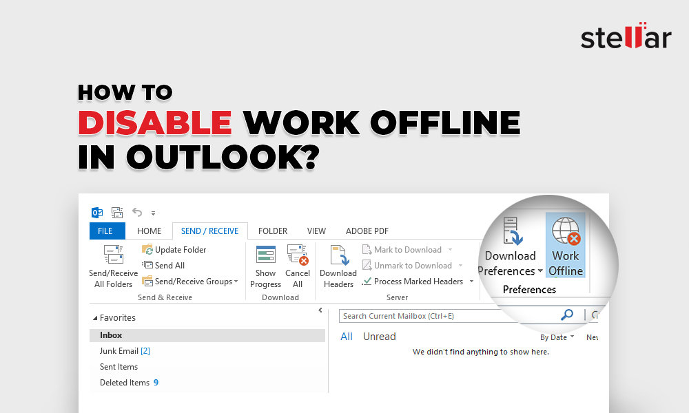 How to Disable Work Offline in Outlook?