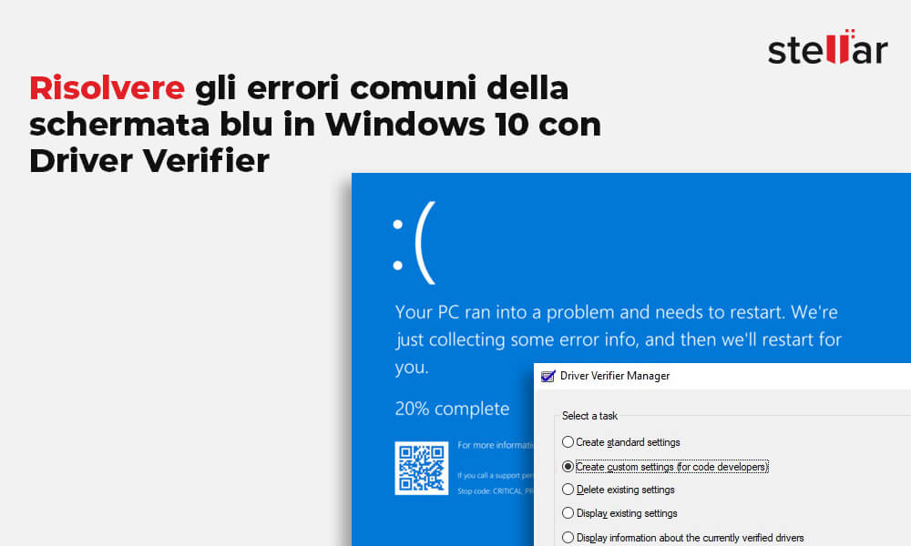 Risolvere gli errori comuni della schermata blu in Windows 10 con Driver Verifier