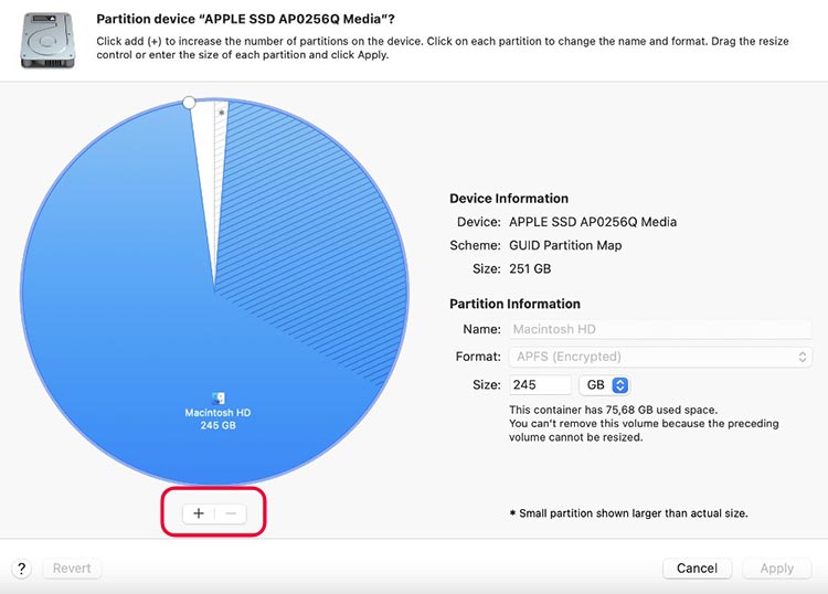 Partition Drives in Disk Utility 