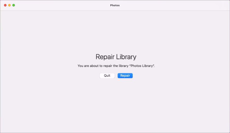 Photos error 4302- Repair Library