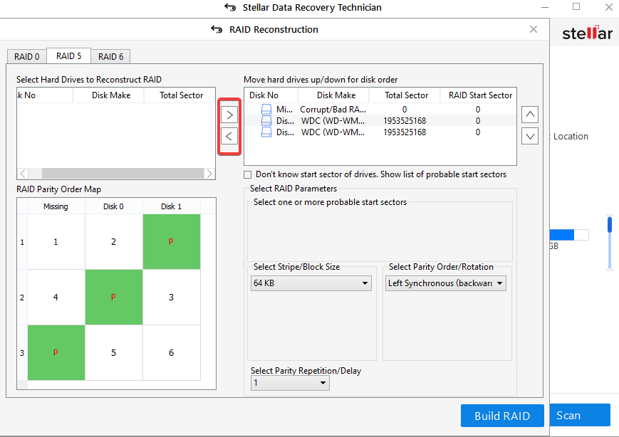 Select Hard Drives configured 