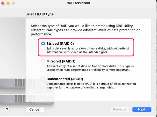 Follow the assistant to create, delete, or rebuild RAID sets