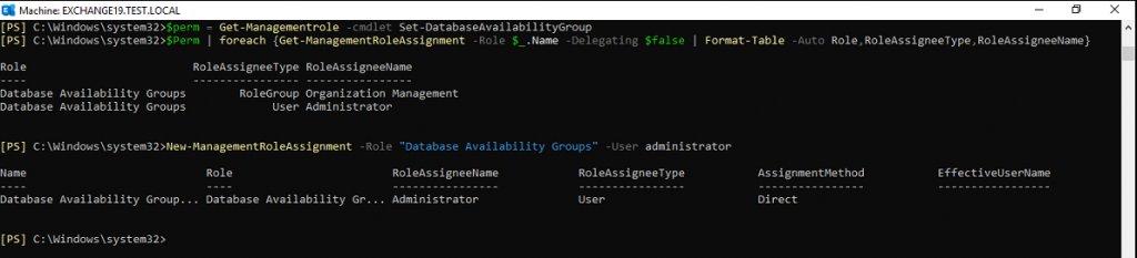 grant database availability groups permissions roles using PoweRShell cmdlets