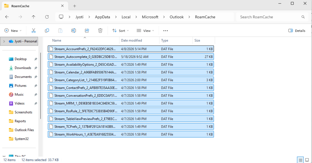 select all files