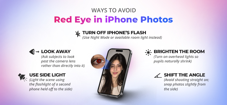 Ways to Avoid Red Eye in iPhone Photos