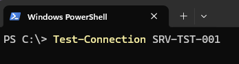 Use the Test-Connection command