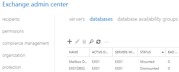 complete database name