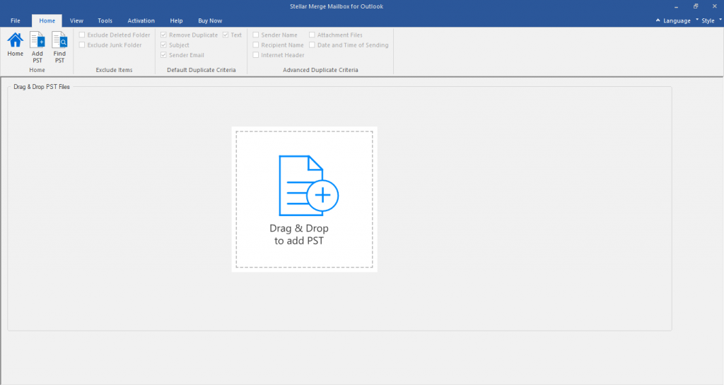 merge outlook pst files with stellar merge mailbox for outlook
