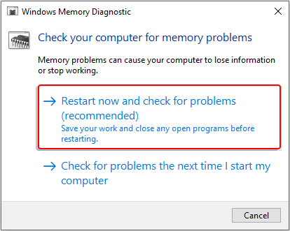 eseguire la diagnostica della memoria di windows-2