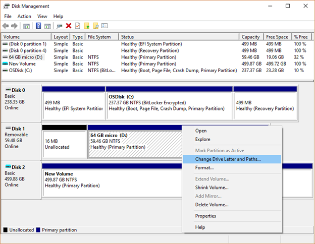 Change Drive Letter and Path