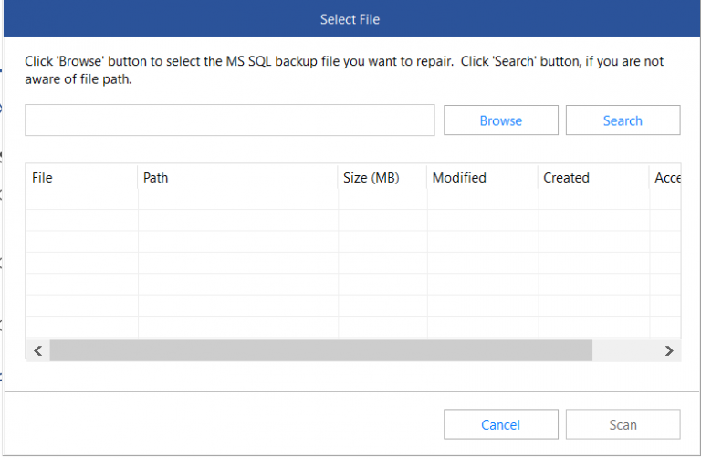 Stellar Backup Extractor for MS SQL