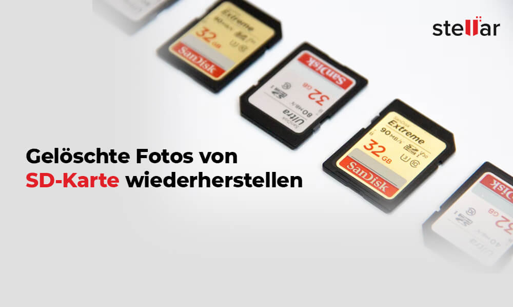 Gelöschte Fotos von SDKarte wiederherstellen Stellar