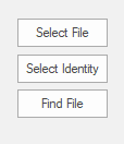 After selecting 'File' or 'Identity Folder,' click on the 'Convert' button.