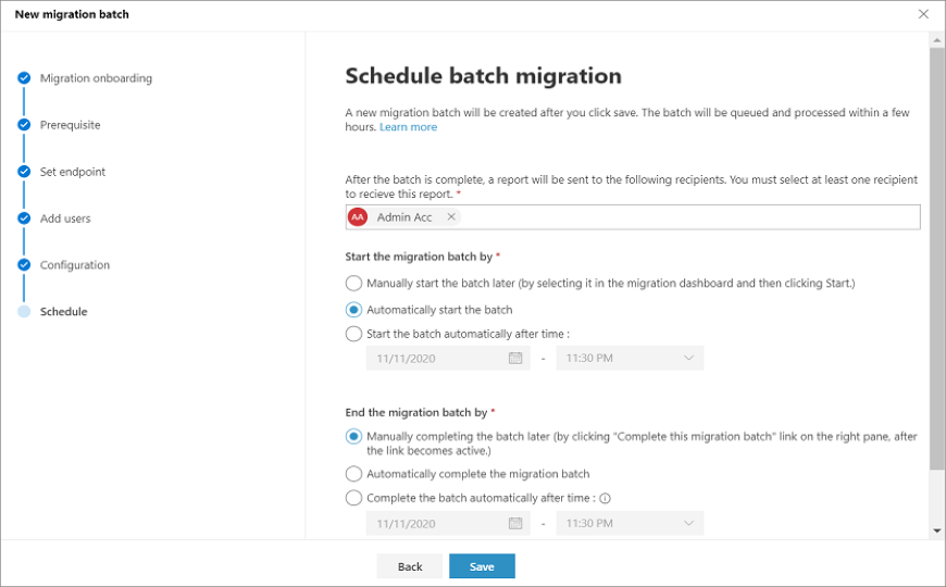 Migración por etapas