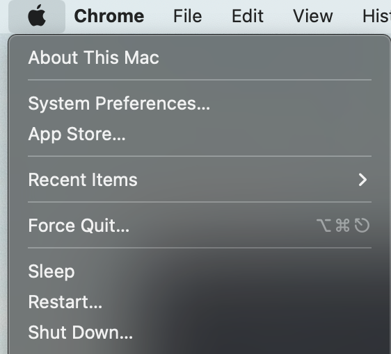 System Preference