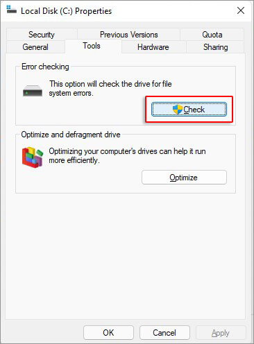 move-to-tools-and-click-check