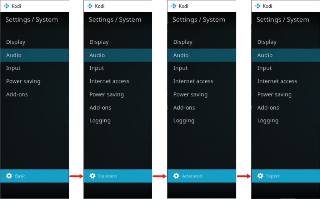 Kodi No Sound Issue - other settings