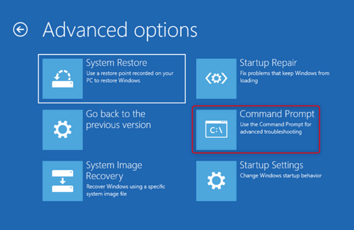 choose command prompt