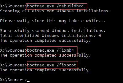 cmd boot configuration data missing to fix  Boot Error 0xc0000098