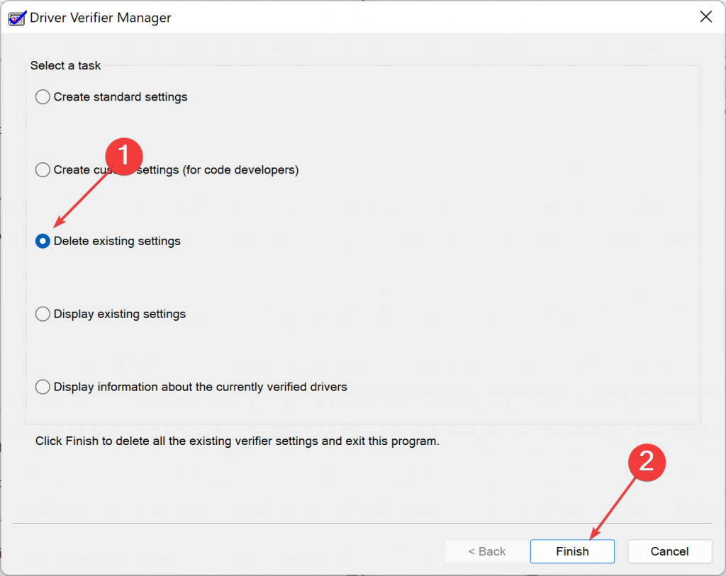 Driver Verifier Manager 