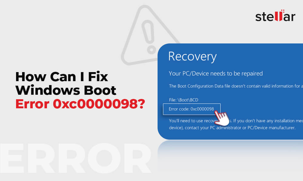 Fix Invalid Configuration Information - Windows boot error