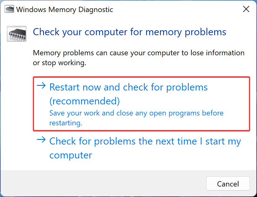 Windows Memory Diagnostic to fix Driver Verifier Detected Violation Error