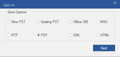 choose pdf option to save gmail email in pdf
