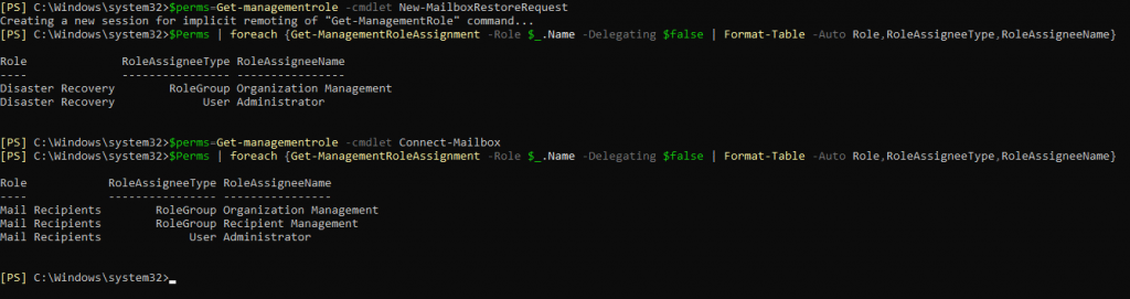 connect mailbox using powershell cmdlets