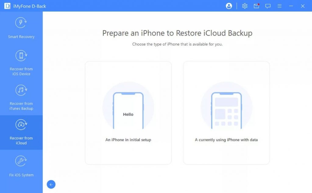 restore iPhone from backup