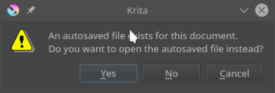 Autosave Krita