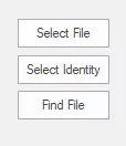 use options to find and select the mbox file