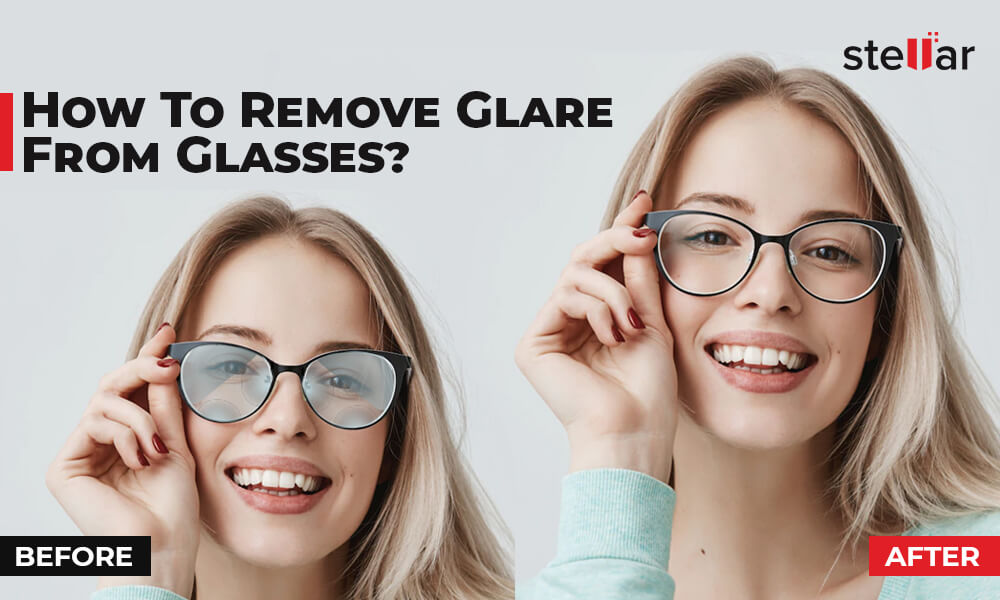 How to remove glare from glasses