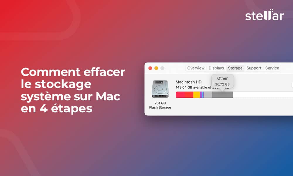 Comment effacer le stockage système sur Mac en 4 étapes