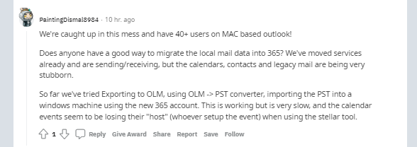 Outlook for Mac Question and Rackspace Debacle 1