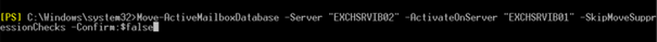 Use this Move-ActiveMailboxDatabase