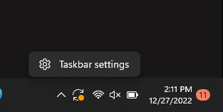 Task Bar Setting