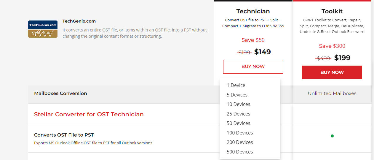 Stellar Converter for OST Technician Buy Page 