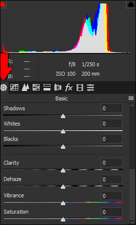 Photoshop Dehaze tool