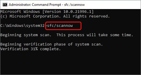 SFC/scannow 
