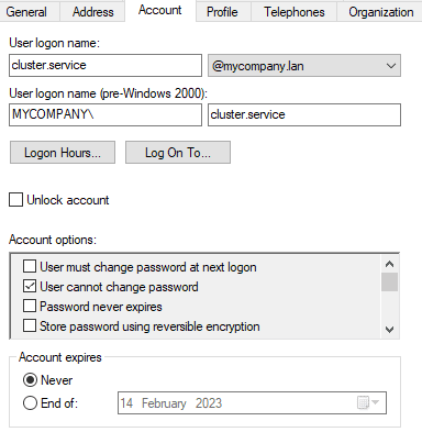 Active Directory Users and Computers