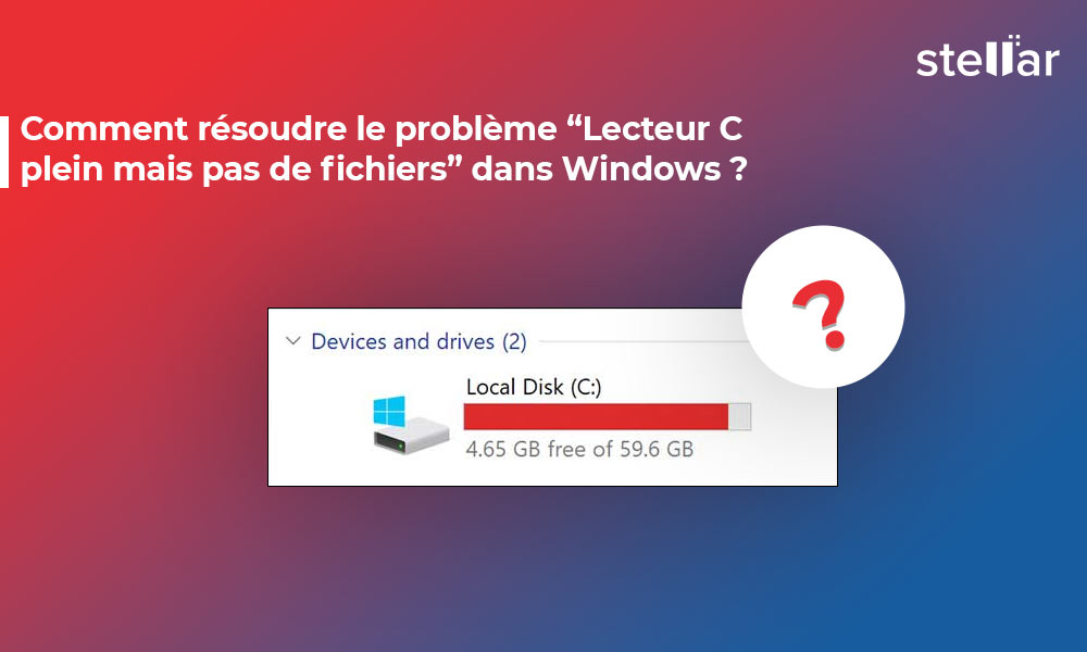 <strong>Comment résoudre le problème “Lecteur C plein mais pas de fichiers” dans Windows ?</strong>