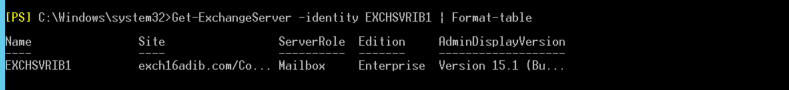 Get-MailboxServer-–Identity