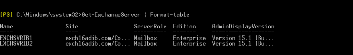 Get-MailboxServer