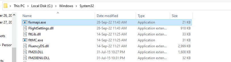Windows system