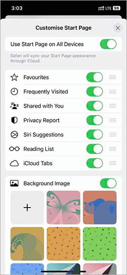 add background in safari -2