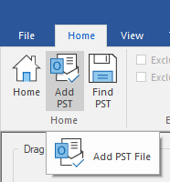 Add pst file in Stellar merge mailbox for outlook