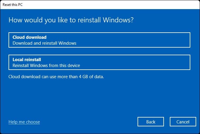 local-reinstall