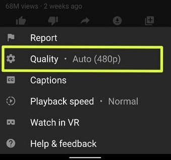 YouTube settings option to fix choppy playback