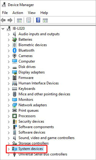 open-system-devices-in-device-manager