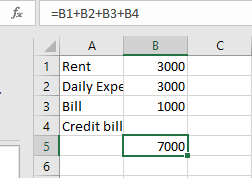 Image of space removed to fix the #Value! error in Excel